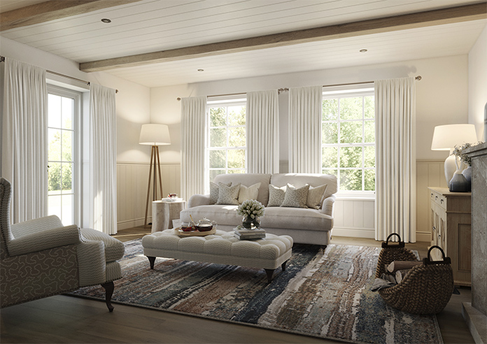 Laura Ashley Swanson, Dove Grey - Made to Measure Curtains - Image 7